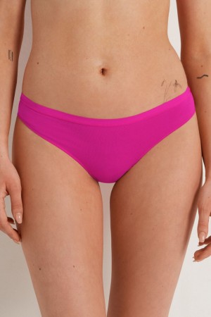 Dámské G-Strings Tezenis Bavlněné Růžové | CZ-ZG0975341
