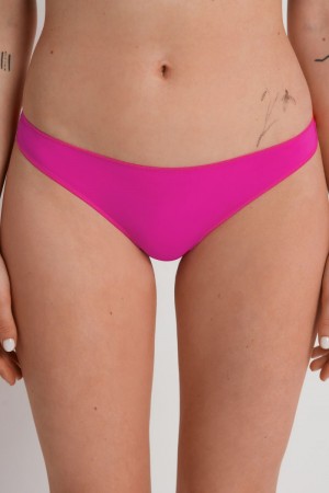 Dámské G-Strings Tezenis Microfiber Růžové Fuchsie | CZ-WL5147906