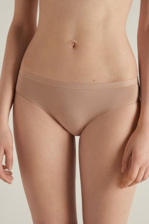 Dámské Kalhotky Tezenis Bavlněné Béžový Béžový Růžové | CZ-ME8593417