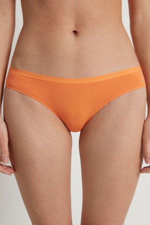 Dámské Kalhotky Tezenis Bavlněné Oranžové | CZ-NY4307219