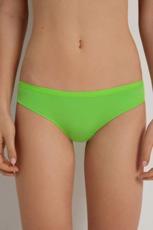 Dámské Kalhotky Tezenis Bavlněné Zelene | CZ-DS9825706