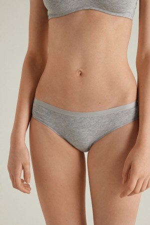 Dámské Kalhotky Tezenis Bavlněné Šedé | CZ-TO5368491