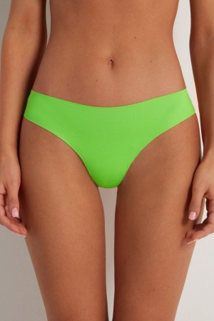 Dámské Kalhotky Tezenis Laser-Cut Bavlněné Recycled Lacezilian Zelene | CZ-QL4639751