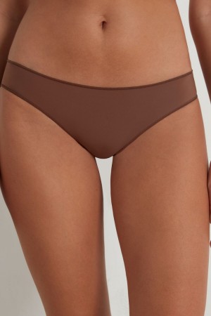 Dámské Kalhotky Tezenis Microfiber Hnědé | CZ-FV5473269