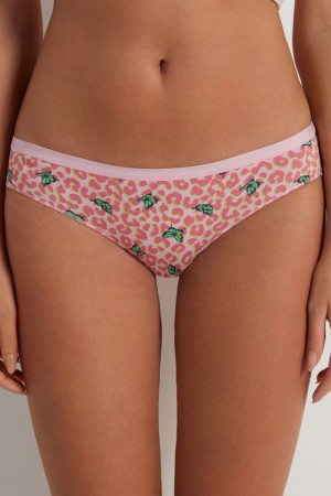 Dámské Kalhotky Tezenis Printed Bavlněné Spotted Butterfly Print | CZ-MC8351964