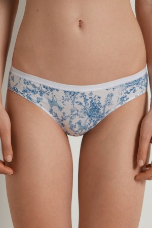 Dámské Kalhotky Tezenis Printed Bavlněné Světle Blankyt | CZ-ZS7218356