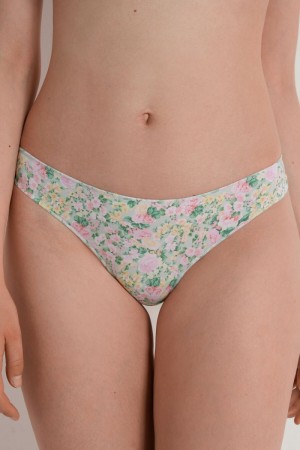 Dámské Kalhotky Tezenis Printed Microfiberzilian Floral Print | CZ-UM2853761