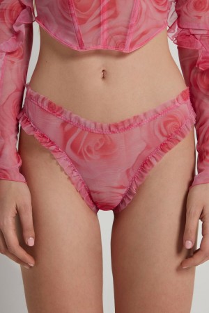 Dámské Kalhotky Tezenis Romantic Roseszilian Růžové Růžové | CZ-WF5467912