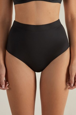 Dámské Kalhotky Tezenis Ultralight High-Waisted Shaping Černé | CZ-JI5631082