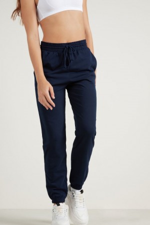 Dámské Kalhoty Jogger Tezenis Joggers with Welt Pocket and Drawstring Blankyt | CZ-KO8761902