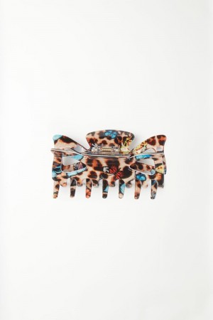 Dámské Klipy Tezenis Patterned Hair Leopard | CZ-FI0347965