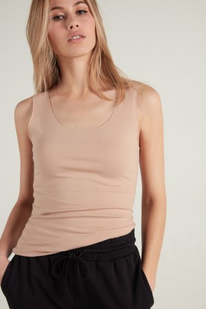 Dámské Košilky Tezenis Raw-Cut Bavlněné Béžový Béžový Růžové | CZ-YL5709413