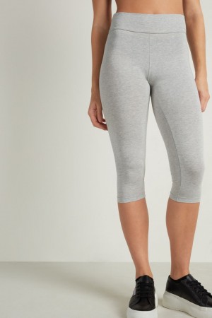 Dámské Legíny Tezenis Capri Šedé | CZ-LJ8657130