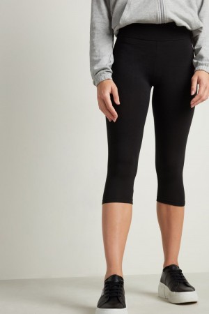 Dámské Legíny Tezenis Capri Černé | CZ-JT7645829