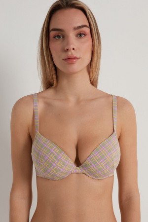 Dámské Podprsenky Tezenis Athens Printed Push-Up Viacfarebný | CZ-QY7806352