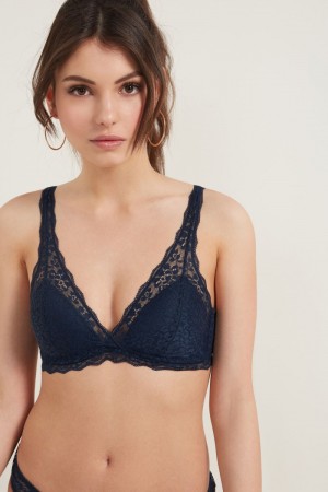 Dámské Podprsenky Tezenis Havana Recycled Krajkové Triangle Blankyt | CZ-UP5601947