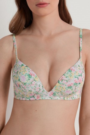 Dámské Podprsenky Tezenis London in Printed Bavlněné Floral Print | CZ-UJ2835670