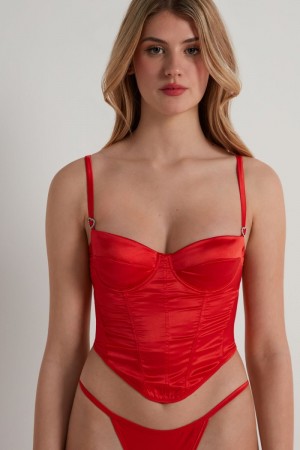 Dámské Podprsenky Tezenis Love Potion Balconette Top Červené | CZ-KL2657391