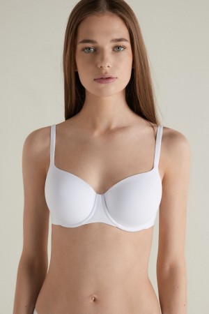 Dámské Podprsenky Tezenis Prague Full Cover Balconette Bílé | CZ-FQ3468951