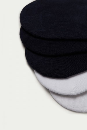 Dámské Ponožky Tezenis 5 X Bavlněné No-Show Viacfarebný Blankyt Bílé | CZ-XC0742859
