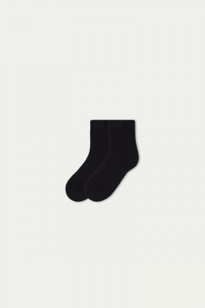 Dámské Ponožky Tezenis Thermal Bavlněné Ankle Černé | CZ-XN8620753