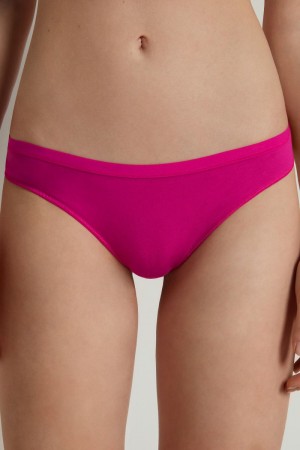 Dámské Slipy Tezenis Bavlněné Cheeky Růžové | CZ-KC6890254