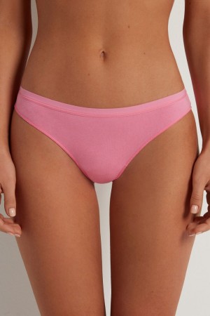 Dámské Slipy Tezenis Bavlněné Cheeky Růžové | CZ-VZ4015728