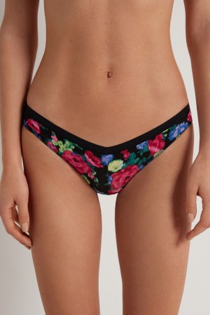 Dámské Slipy Tezenis Printed Cottonzilian Brief Viacfarebný | CZ-UI2639874