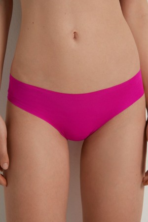 Dámské Slipy Tezenis Seamless Bavlněné Růžové | CZ-AI3901254