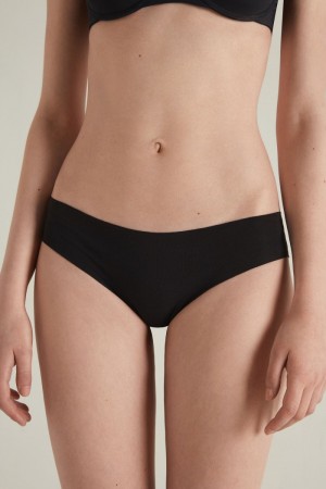 Dámské Slipy Tezenis Seamless Bavlněné Černé | CZ-BV3206895
