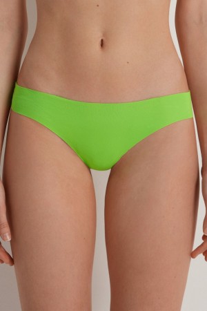 Dámské Slipy Tezenis Seamless Cheeky in Bavlněné Zelene | CZ-ND0943172