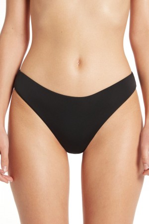 Dámské Spodní Díl Bikin Tezenis Plain Brief Černé | CZ-VK1570648