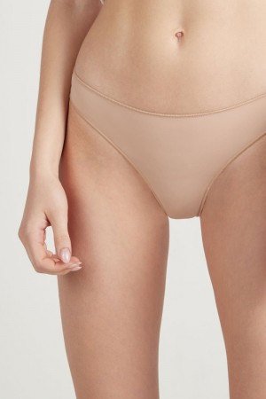 Dámské Spodní Prádlo Tezenis Microfiberzilian Béžový Béžový Růžové | CZ-RI4052871