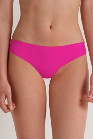 Dámské Spodní Prádlo Tezenis Raw-Edge Microfiber Cheeky Růžové Fuchsie | CZ-KL6389147