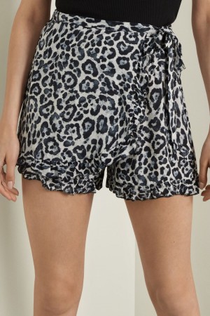 Dámské Sukně Tezenis Plain Weave Skort with Ruching Šedé | CZ-EY9165738
