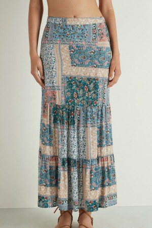 Dámské Sukně Tezenis Ruffled Cloth Maxi Viacfarebný | CZ-PS5107394