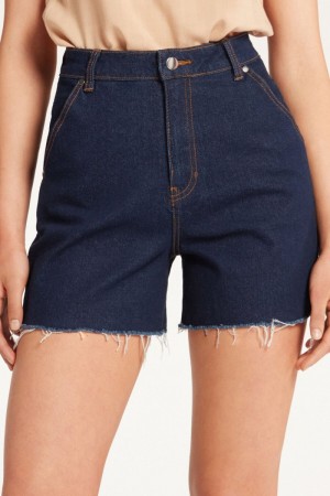 Dámské Šortky Tezenis Denim Cargo Blankyt | CZ-VZ7289605