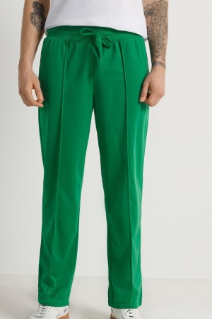 Pánské Kalhoty Tezenis Full Length Tricot Tracksuit Zelene | CZ-UC4250137