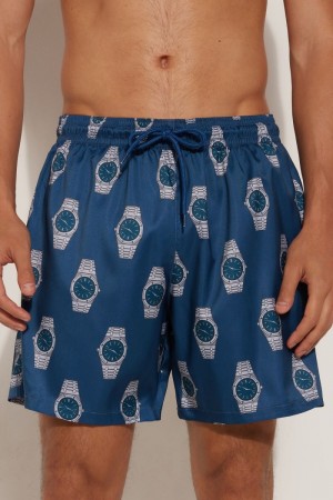 Pánské Plavky Tezenis Printed Blankyt | CZ-VN2607318