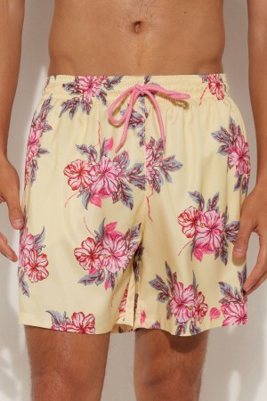 Pánské Plavky Tezenis Printed Žluté | CZ-RM1067934