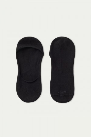 Pánské Ponožky Tezenis Low Cut No Show Černé | CZ-DA2130479
