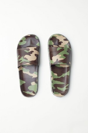 Pánské Sandály Tezenis Beach Sandals with Páskové Viacfarebný Maskáčové | CZ-SB3462175