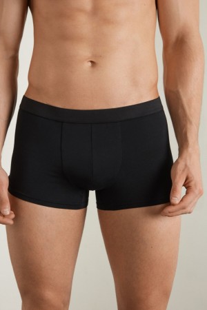 Pánské Slipy Tezenis Stretch Bavlněné Boxerské Brief Černé | CZ-SM1826439
